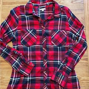 Merona pink flannel in size large